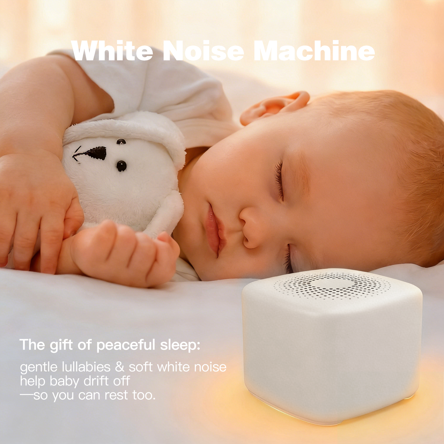 Smart Baby Night Light - Baby White Noise Machine Smart Cry