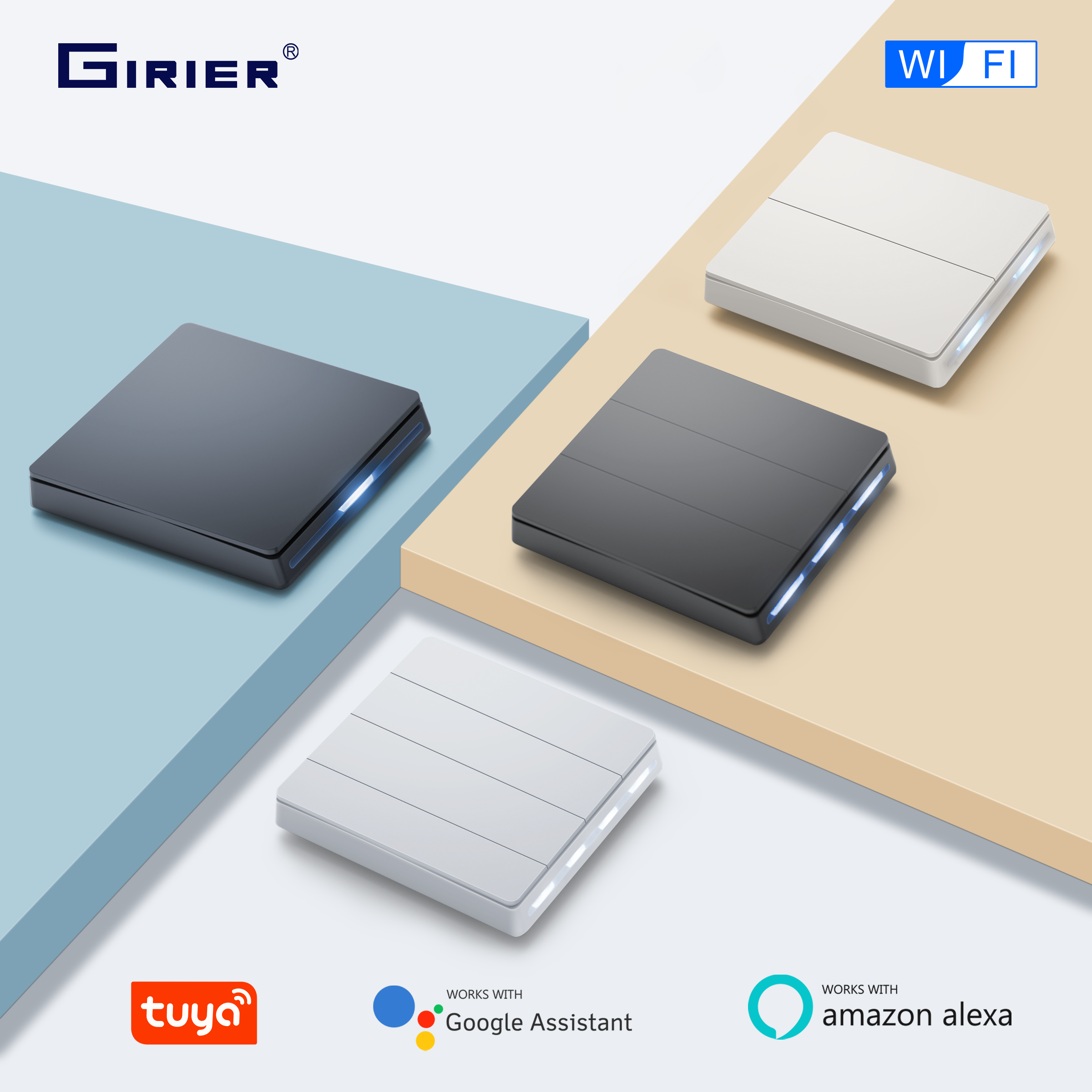 Smart Home Web - GIRIER Smart Light Switch WiFi Push