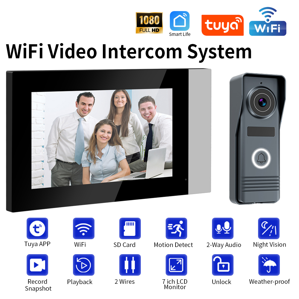 2-Wires Smart Home Tuya Wifi 1 - Smart Home Video Doorphone Ezviz のレビューと価格