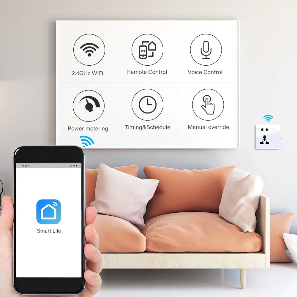 Customized Smart WiFi Wall Soc - Smart Home Web のレビューと価格