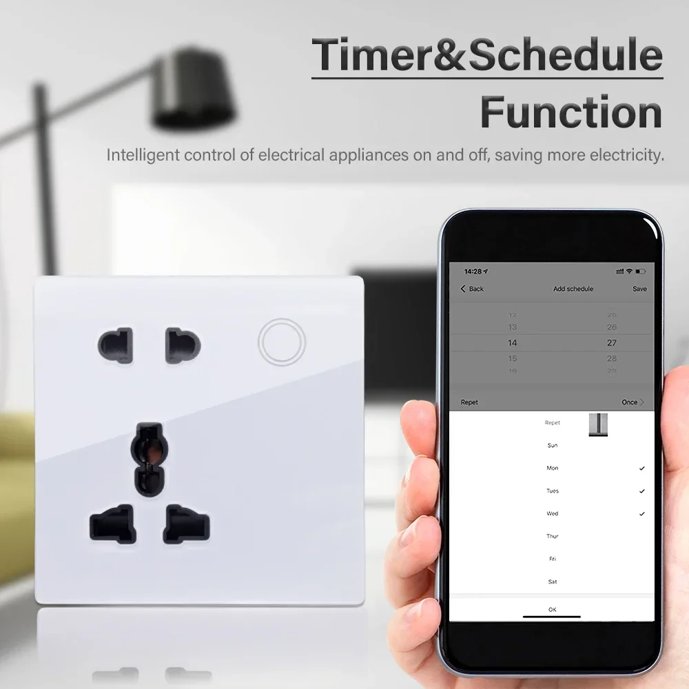 Customized Smart WiFi Wall Soc - Smart Home Web のレビューと価格