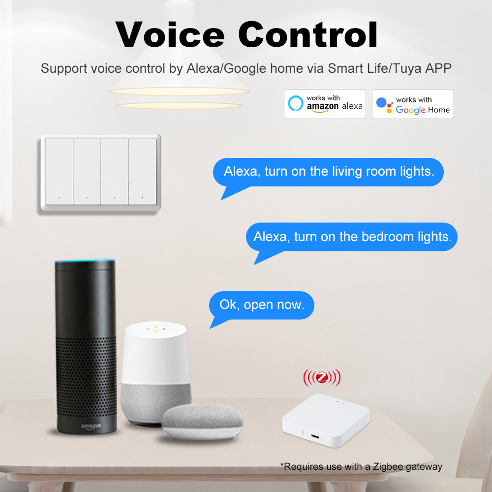 Manhot Smart zigbee Switch No  - Tuya Smart Switch のレビューと価格