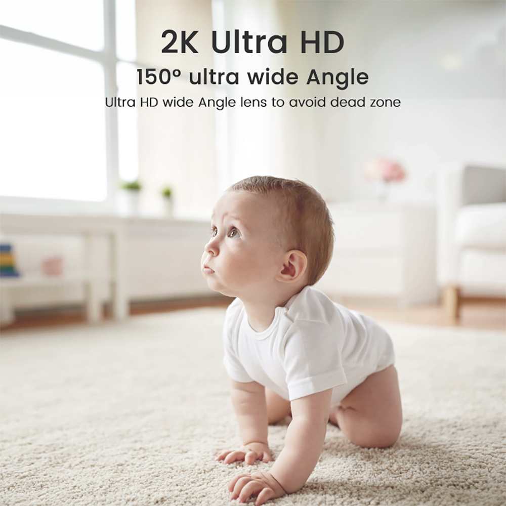 XIAOVV 3MP 2K 2.4GHz WiFi Indo - Smart Baby Night Light のレビューと価格