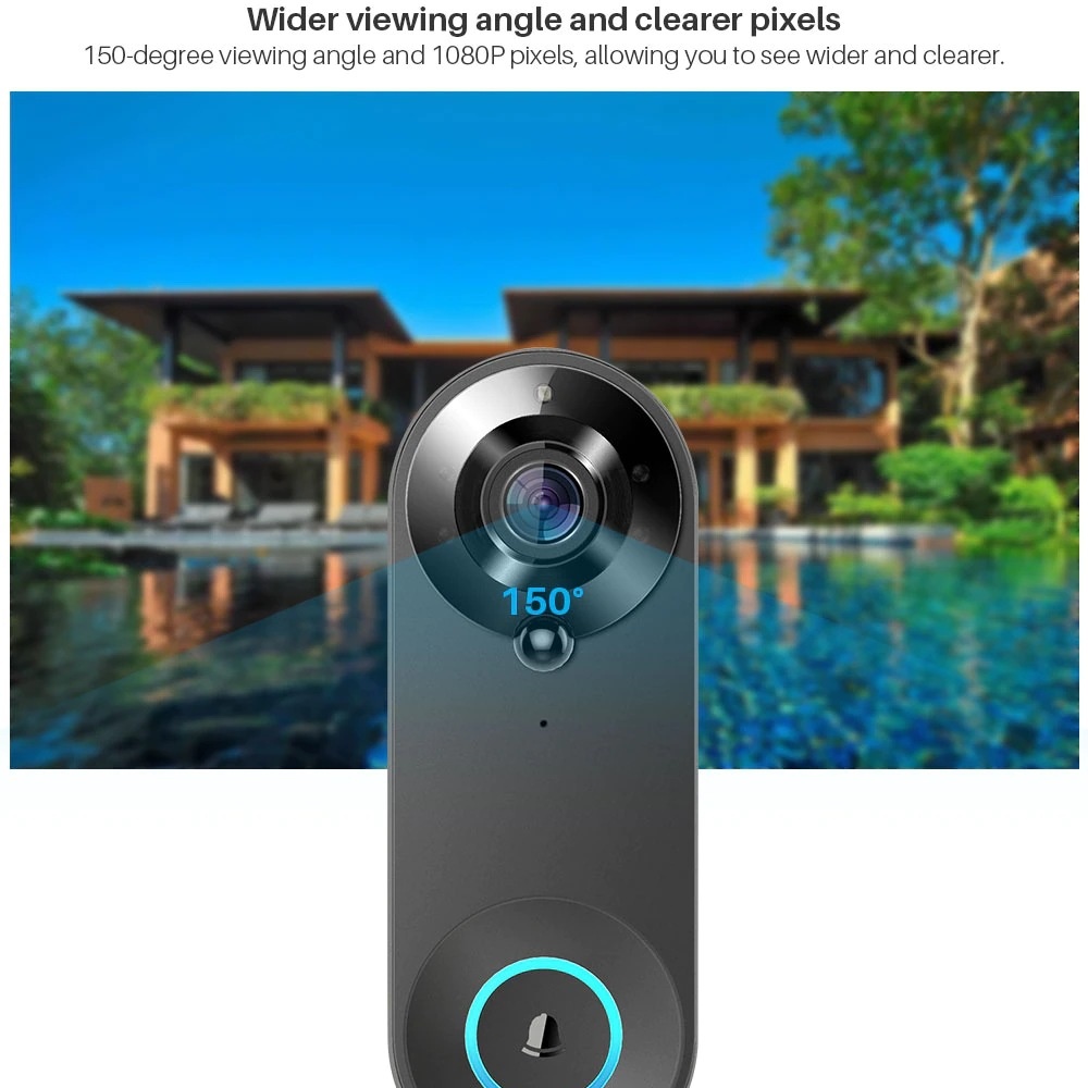 Tuya 1080P Wireless WIFI Doorb - Smart Home Video Doorphone Ezviz のレビューと価格