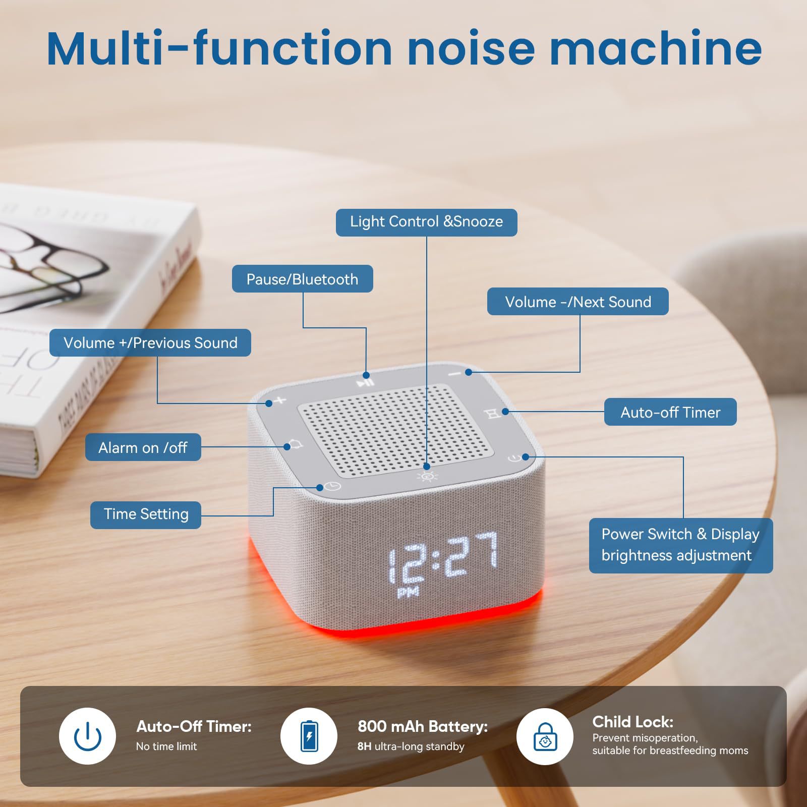 White Noise Machine for Baby A - Smart Baby Night Light のレビューと価格