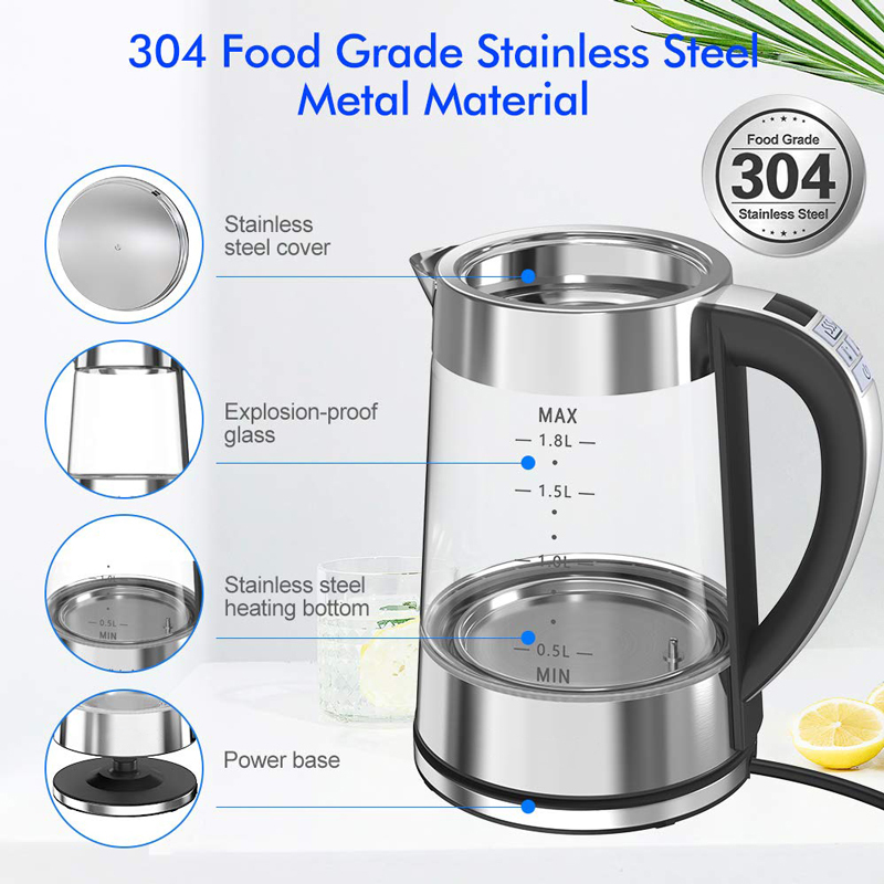 Smart Thermostatic Glass Elect - Home Smart Kettle のレビューと価格