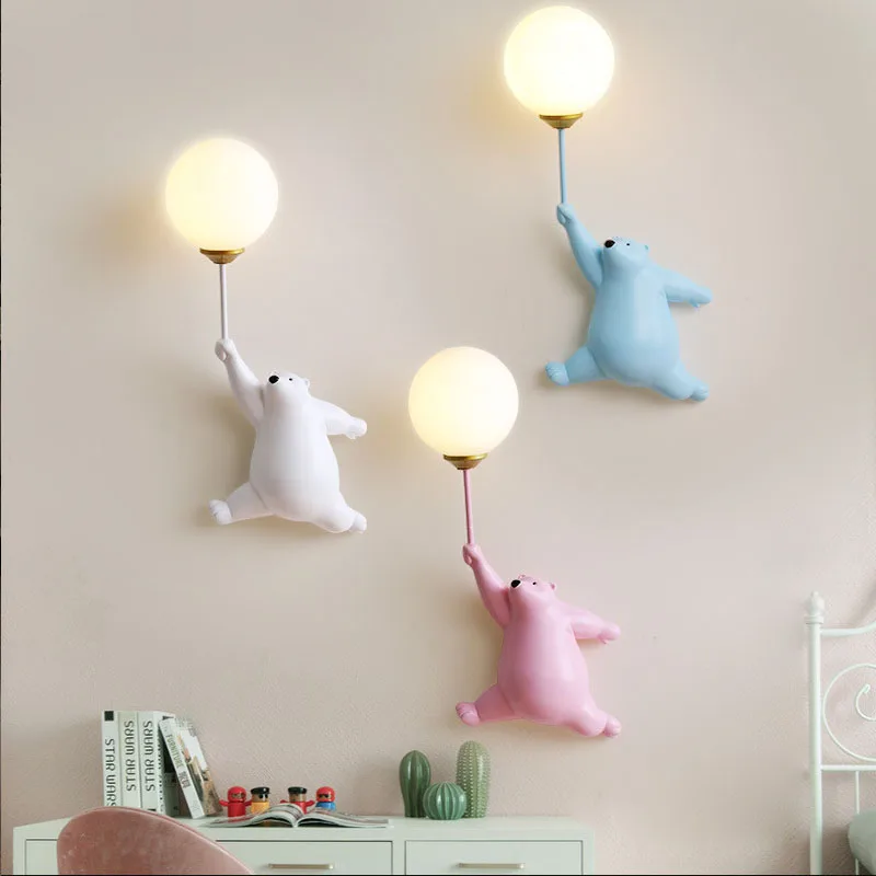 Cartoon Polar Bear LED Sconce  - Smart Baby Night Light のレビューと価格
