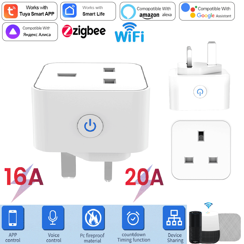 Tuya Smart Socket 16A/20A WiFi - Smart Home Technology のレビューと価格