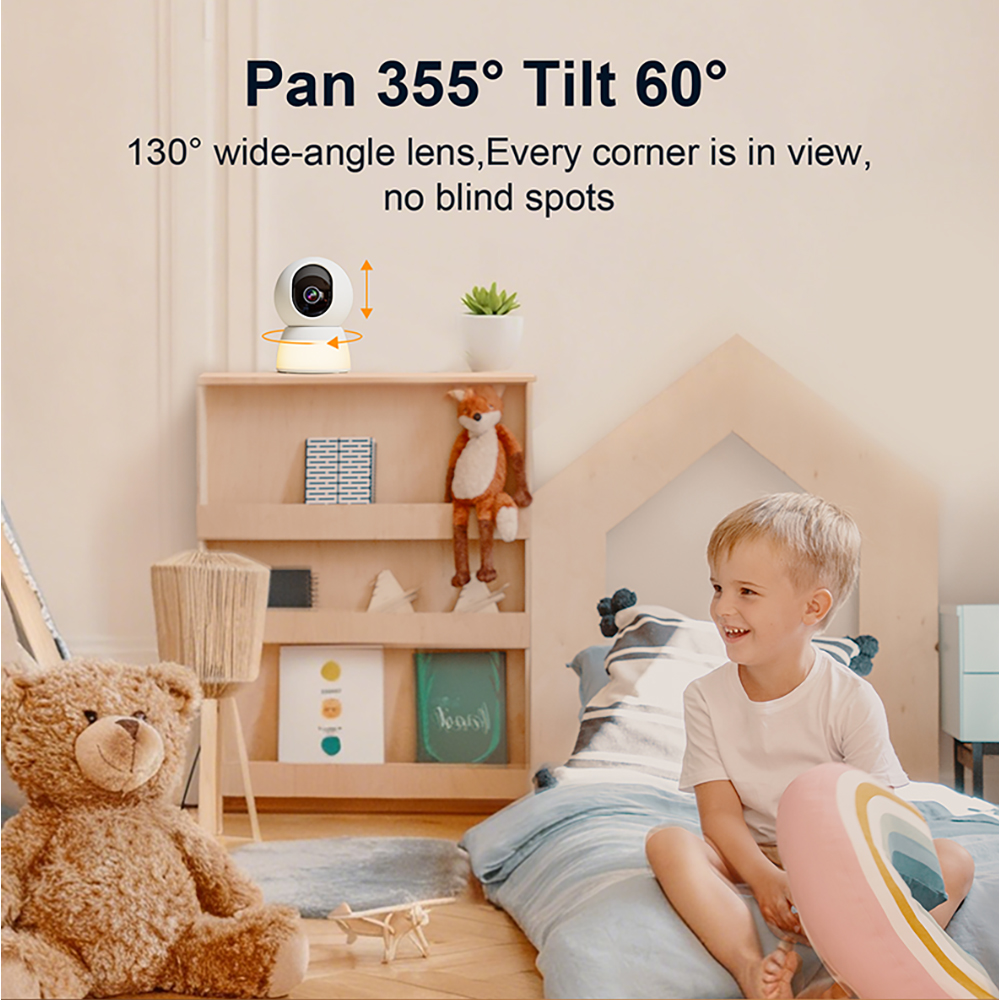 3MP 5G WIFI Camera with night  - Smart Baby Night Light のレビューと価格
