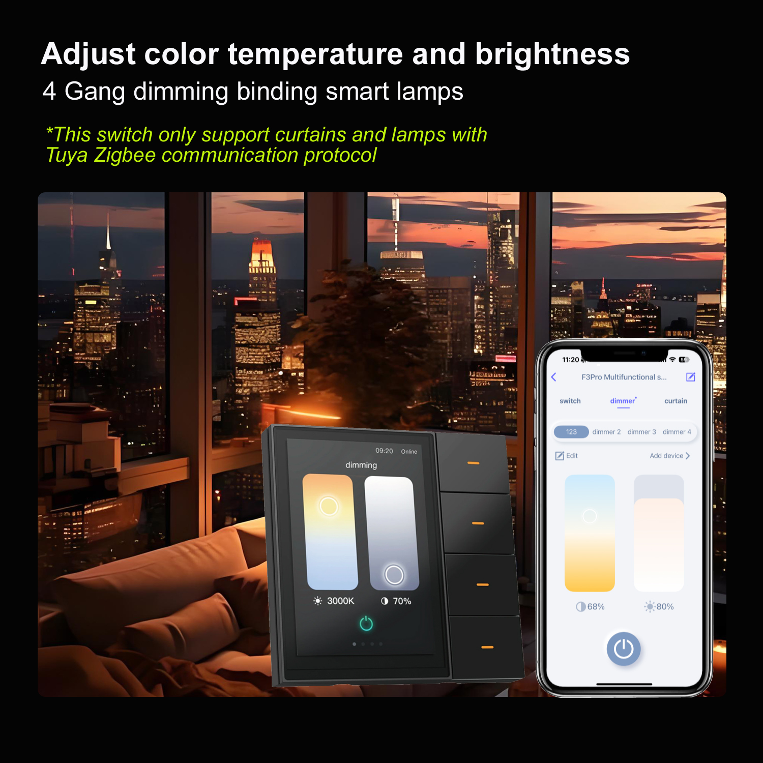 F3-pro Tuya Smart Panel ZigBee - Smart Home Technology のレビューと価格
