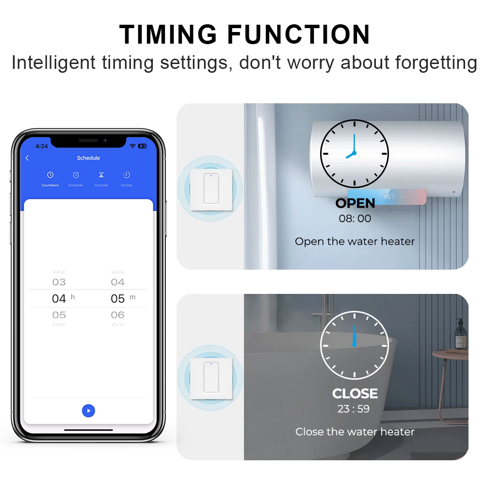 Smart Water Heater Switch/WiFi - Smart Home Web のレビューと価格