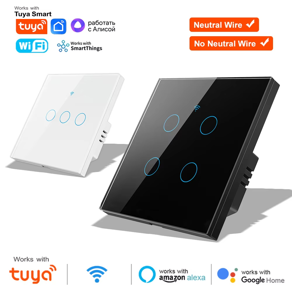 1 2 3 4 Gang WiFi RF 433mhz To - Tuya Smart Switch のレビューと価格