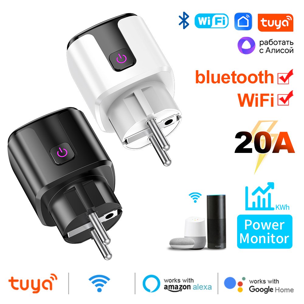 Tuya Smart 20A EU Plug WiFi+Bl - Smart Home Technology のレビューと価格