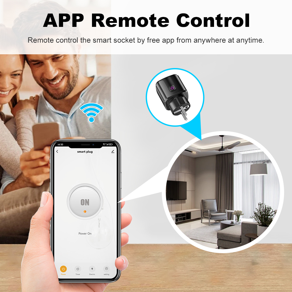 Tuya Smart 20A EU Plug WiFi+Bl - Smart Home Technology のレビューと価格