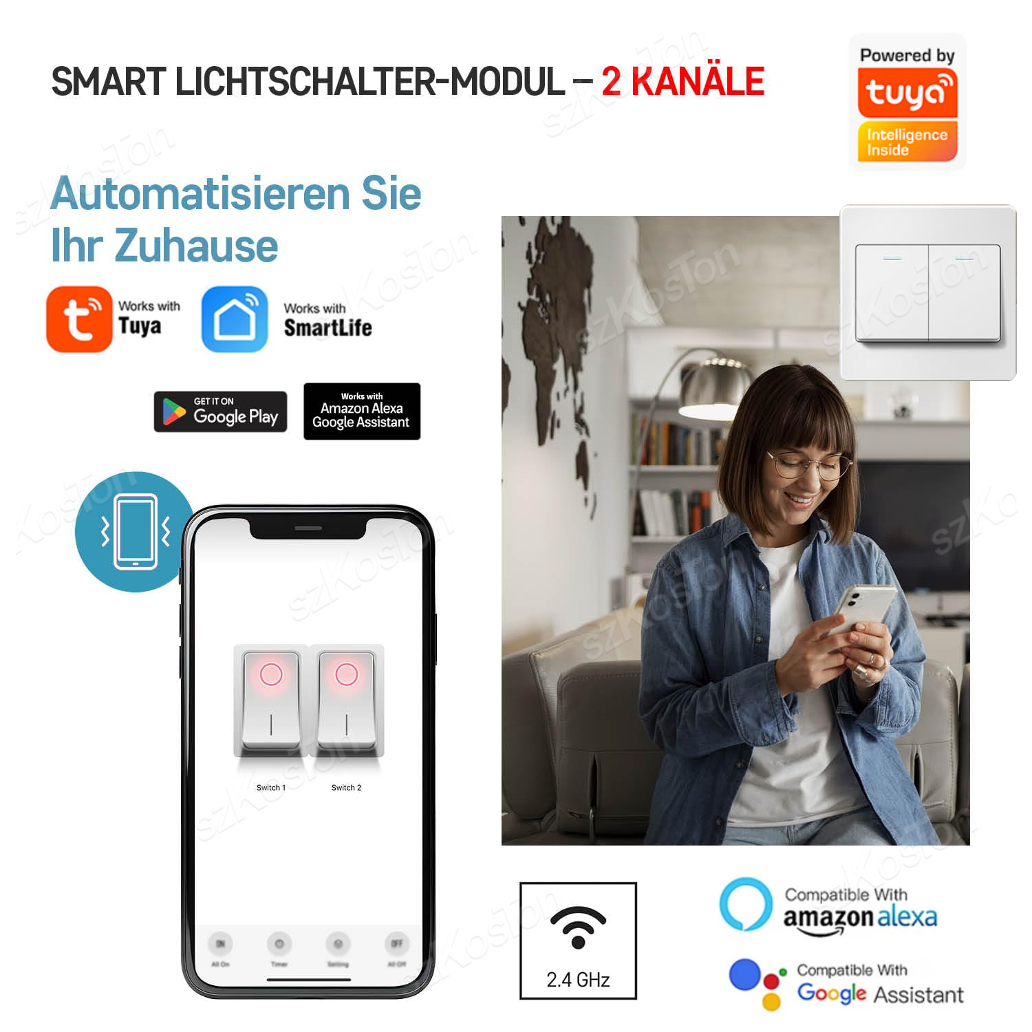 16A Tuya WiFi Smart Switch Mod - Tuya Smart Switch のレビューと価格
