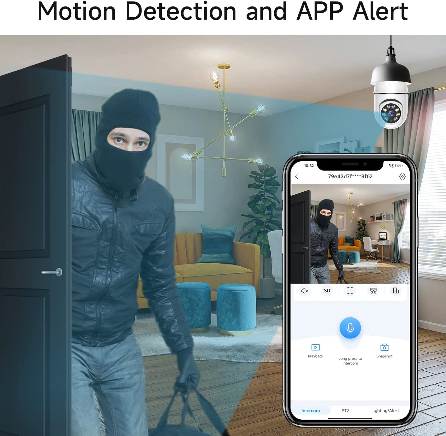 8MP E27 Bulb Surveillance Came - Smart Baby Night Light のレビューと価格