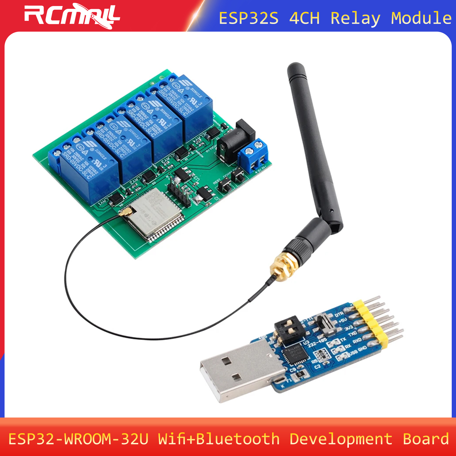 ESP32S 4CH Relay Module ESP32  - Smart Home Arduino のレビューと価格