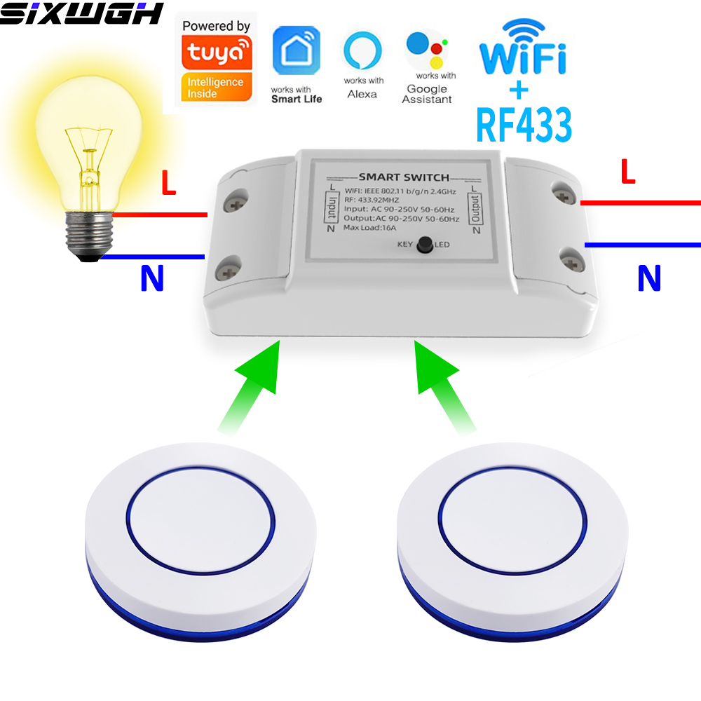 16A WiFi Tuya Smart Switch Wir - Tuya Smart Switch のレビューと価格