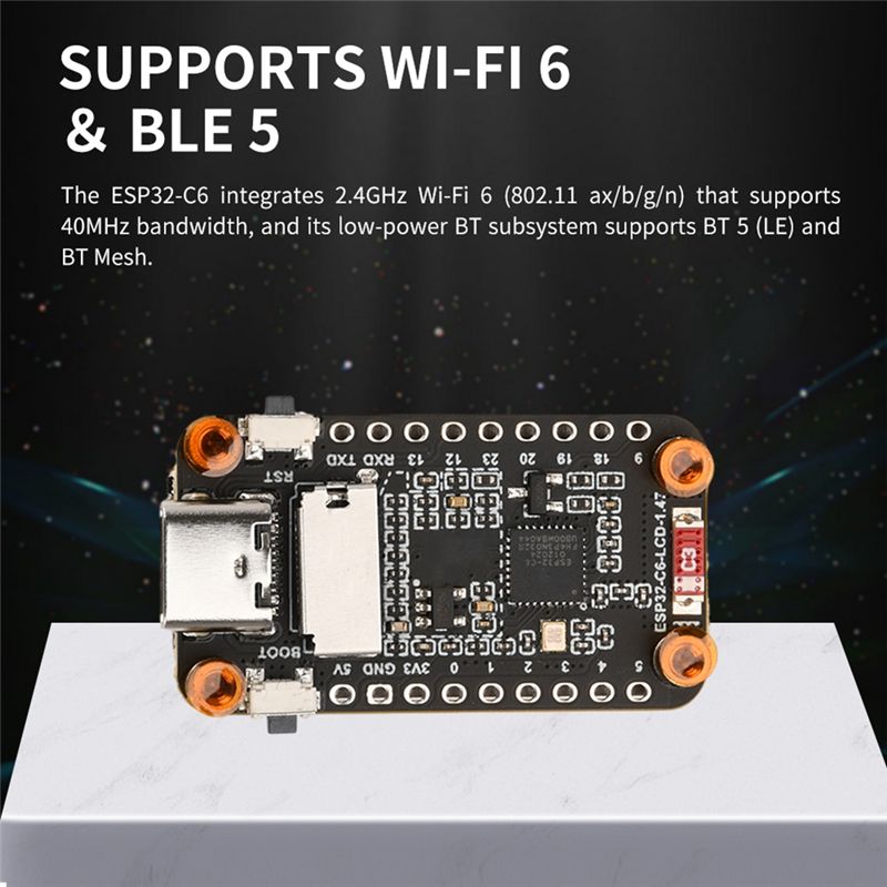 [NEW A09R!】 Esp32-C6 1.47-Inch - Smart Home Esp32 のレビューと価格