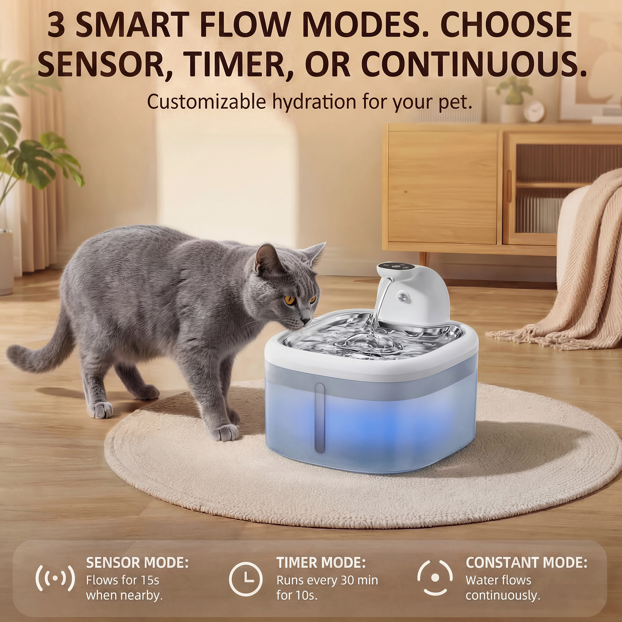 3.5L Wireless Cat Water Founta - Home Smart Kettle のレビューと価格