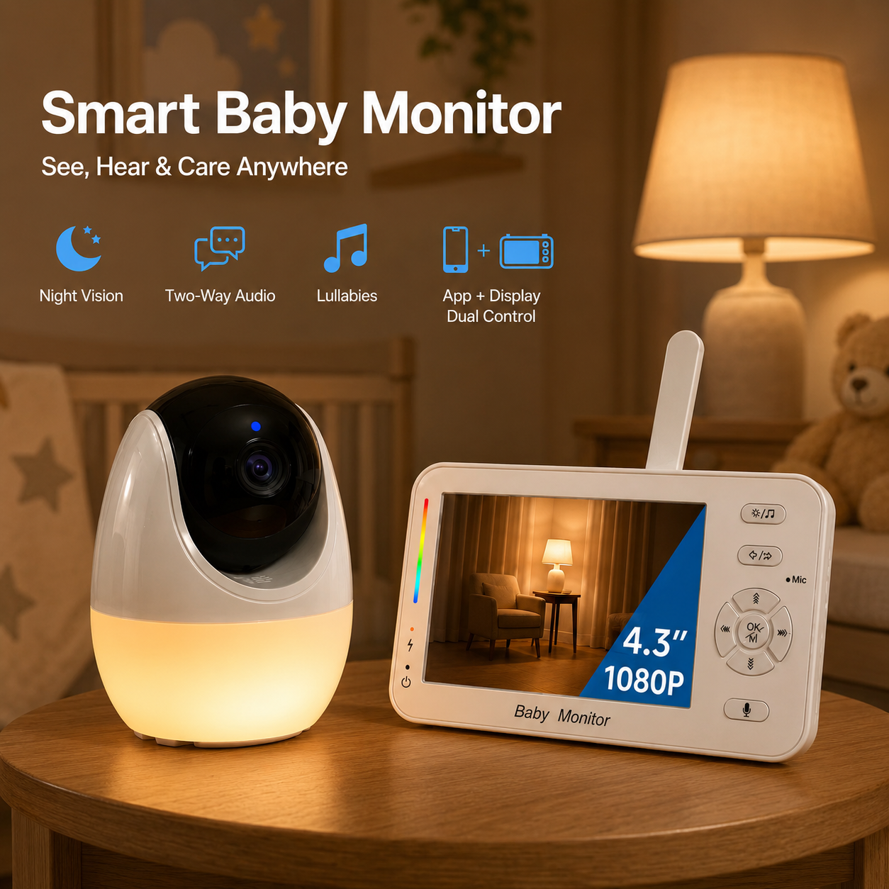 Smart Baby Monitor with Night  - Smart Baby Night Light のレビューと価格