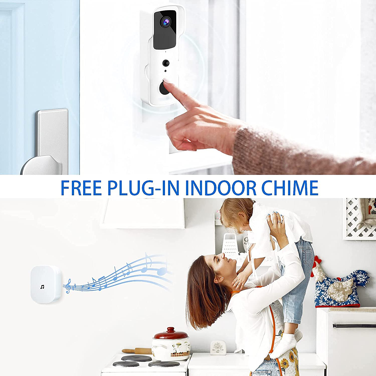 1080P WIFI Video Doorbell Tuya - Smart Home Video Doorphone Ezviz のレビューと価格