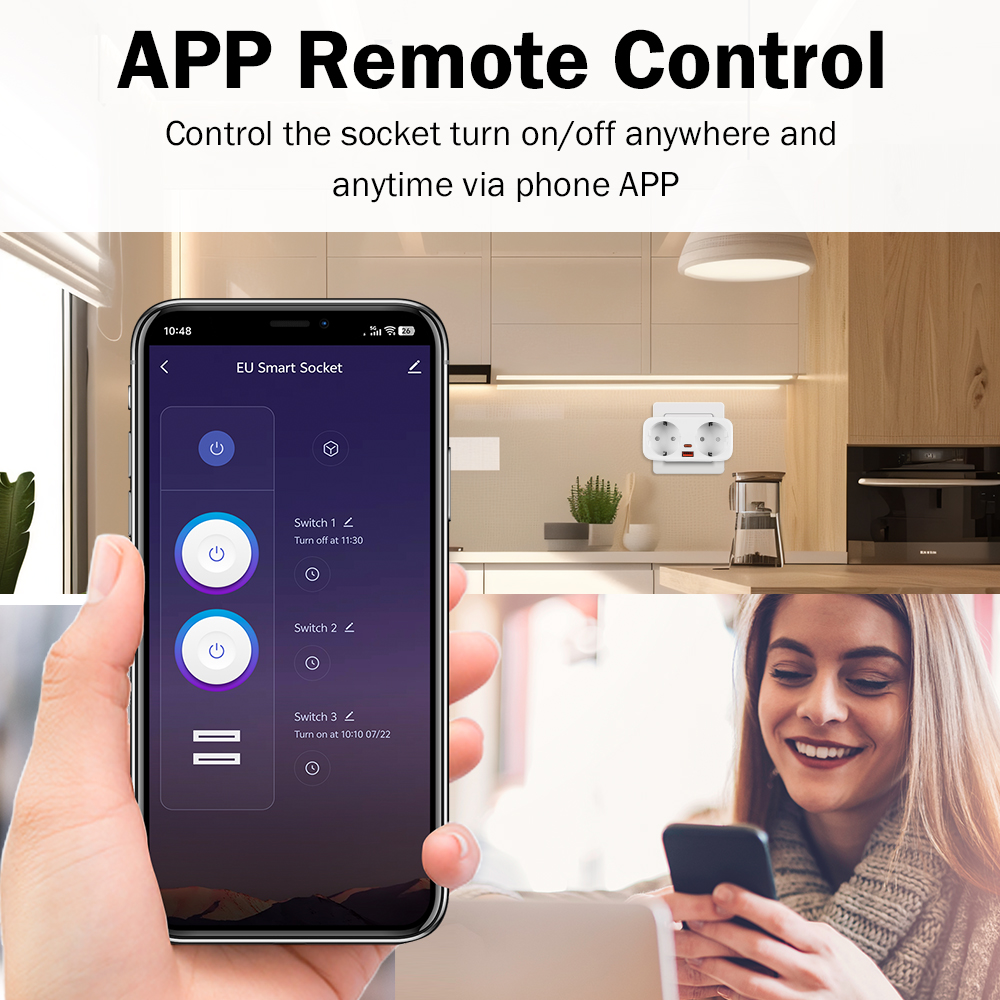 Tuya 16A WiFi Smart EU Plug PD - Smart Home Technology のレビューと価格