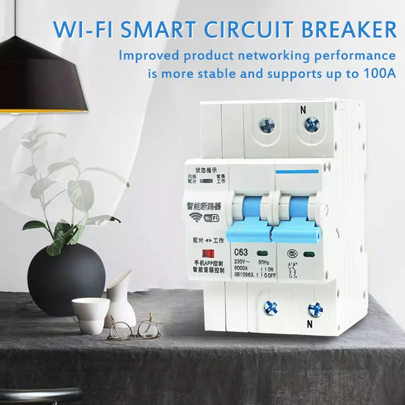 Smart 4-Pole Mini Circuit Brea - Tuya Smart Switch のレビューと価格