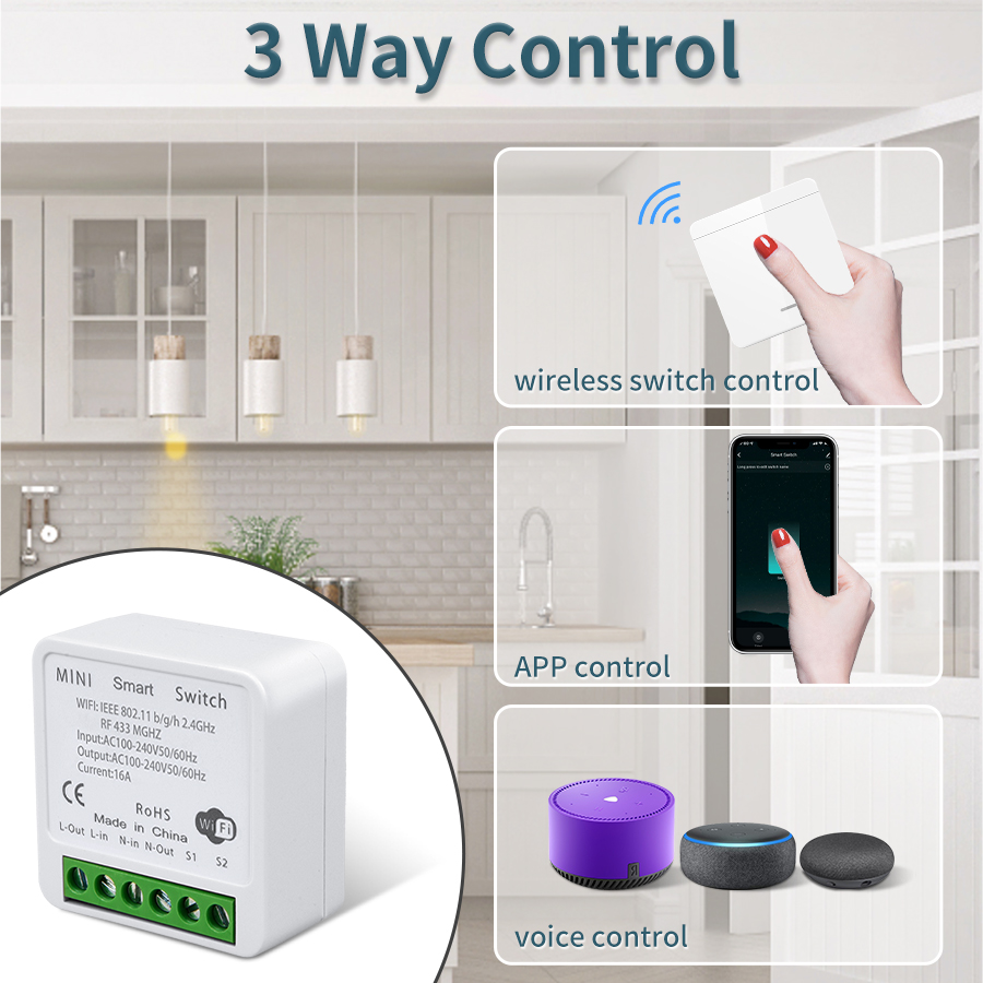 16A Tuya WiFi DIY Smart Switch - Smart Home Improvement のレビューと価格