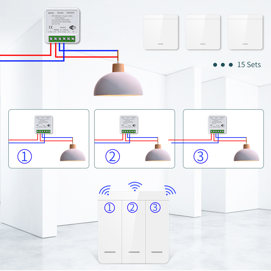16A Tuya WiFi DIY Smart Switch - Smart Home Improvement のレビューと価格