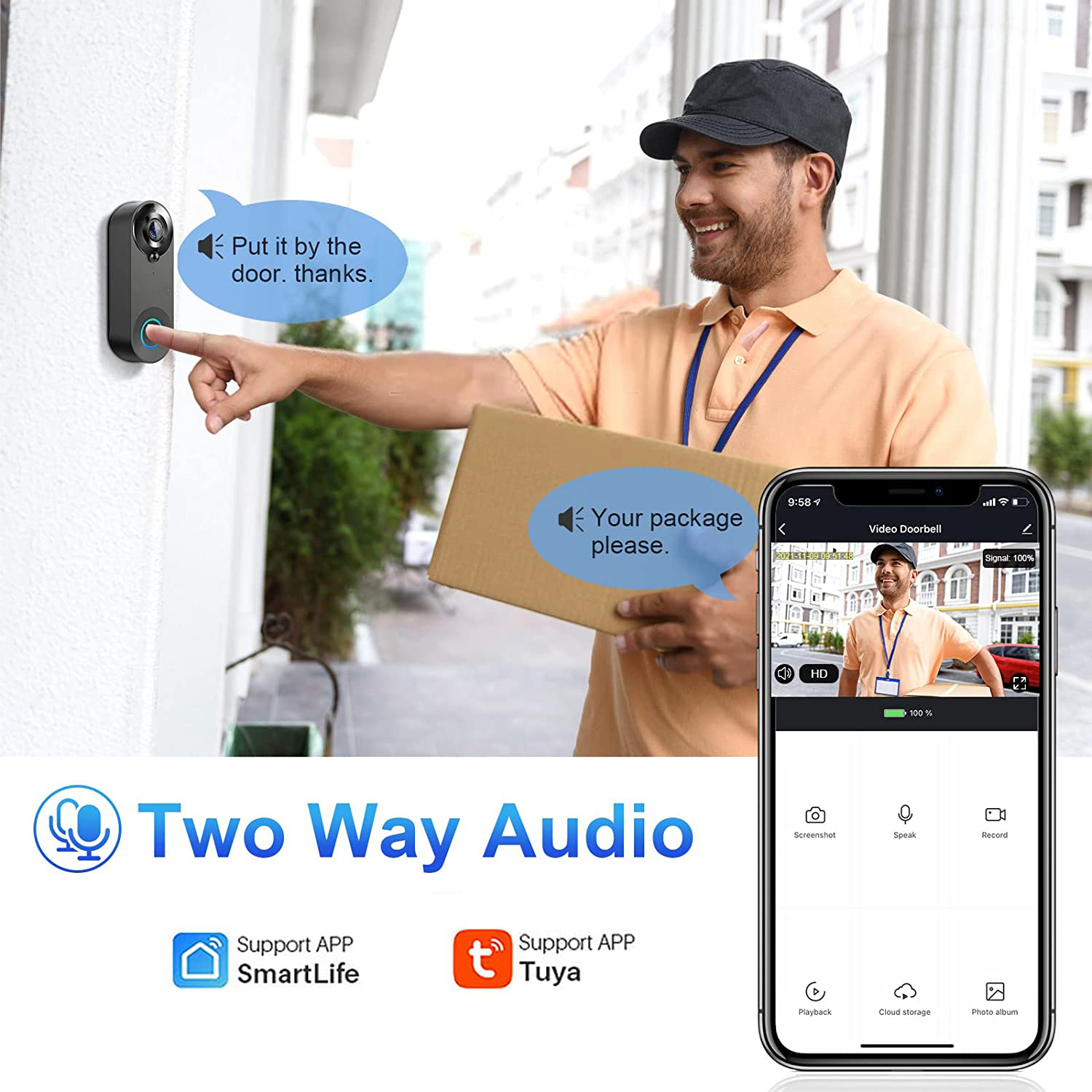 5G 2.4G WiFi Video Doorbell 10 - Smart Home Video Doorphone Ezviz のレビューと価格
