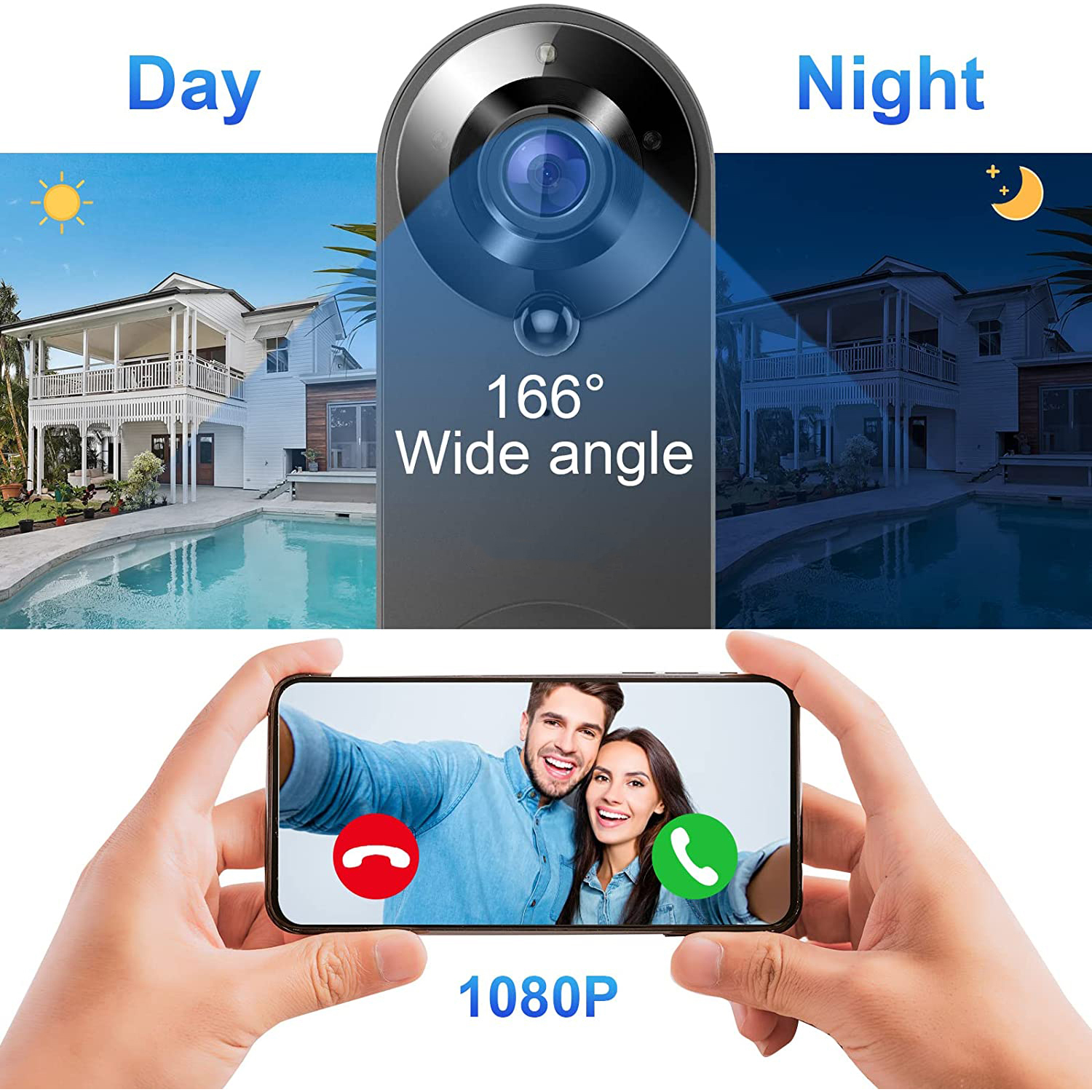 5G 2.4G WiFi Video Doorbell 10 - Smart Home Video Doorphone Ezviz のレビューと価格