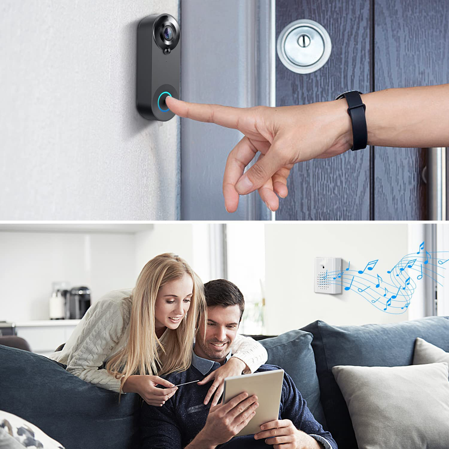 5G 2.4G WiFi Video Doorbell 10 - Smart Home Video Doorphone Ezviz のレビューと価格