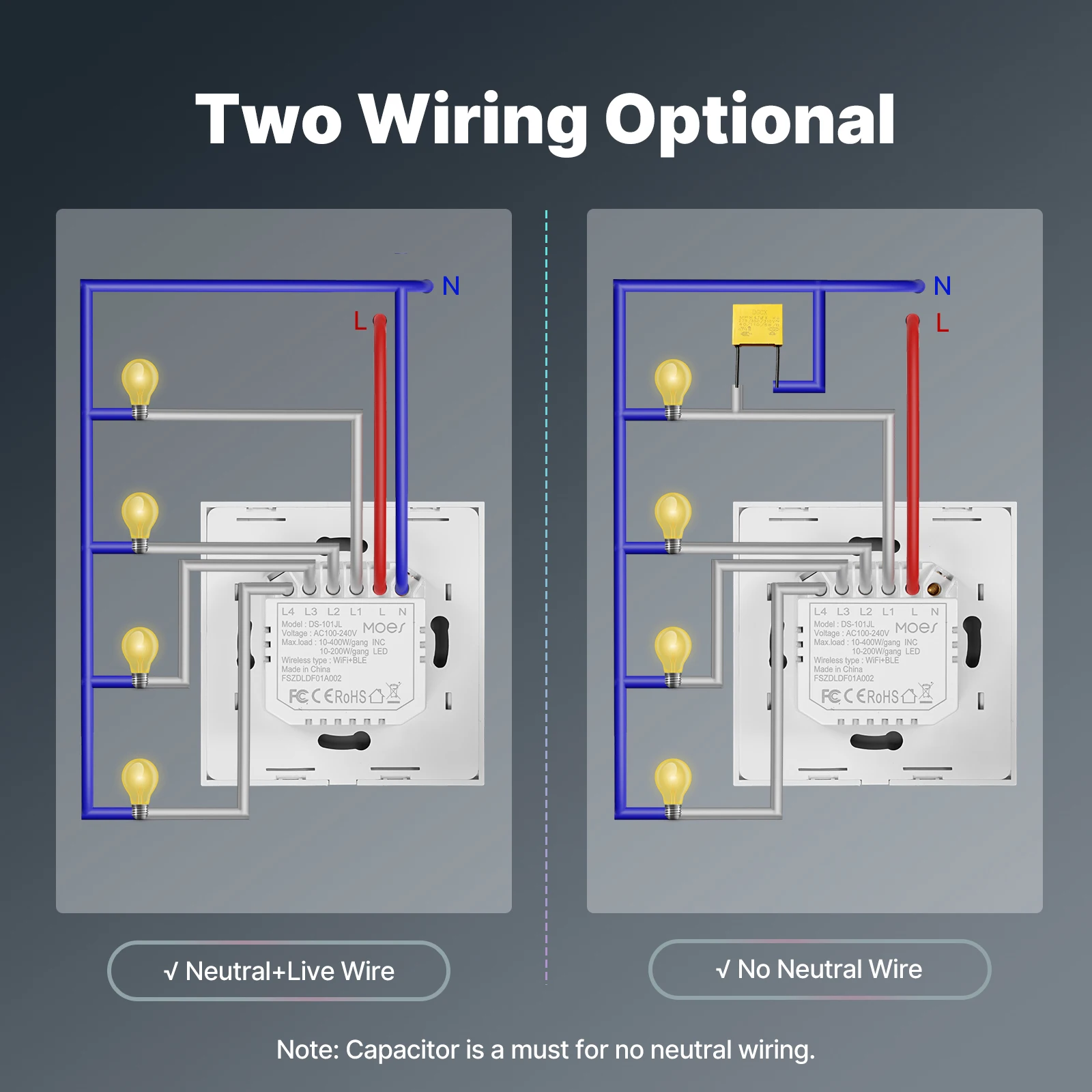Tuya WiFi Smart Light Switch G - Smart Home System のレビューと価格