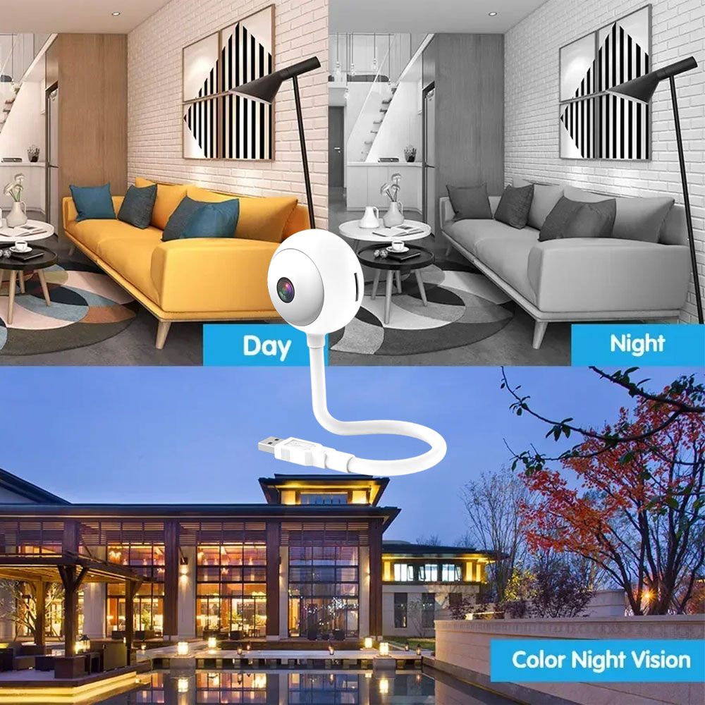 5MP Indoor USB Light Bulb WiFi - Smart Baby Night Light のレビューと価格