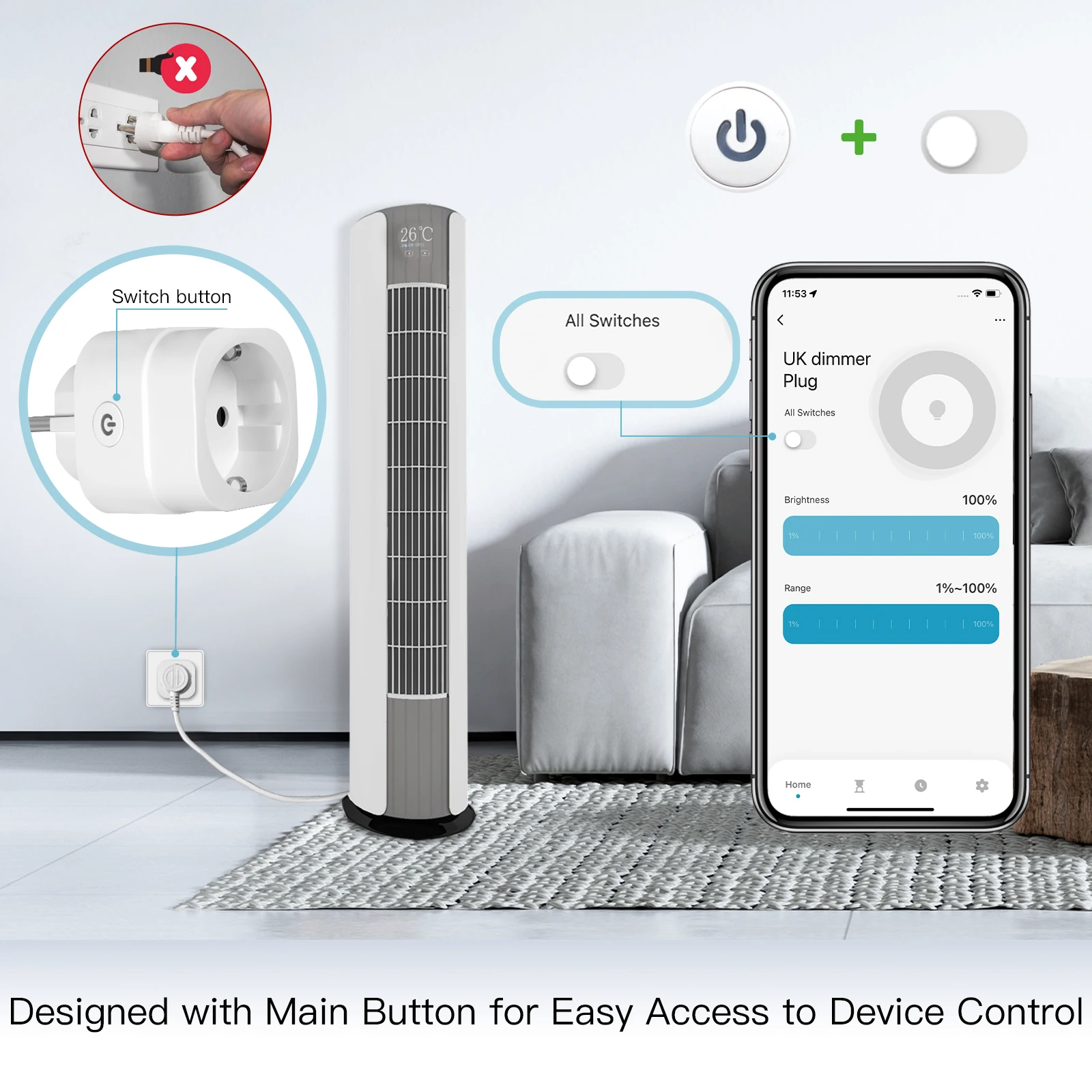 MOES Tuya WiFi Smart Plug Dimm - Smart Home Technology のレビューと価格