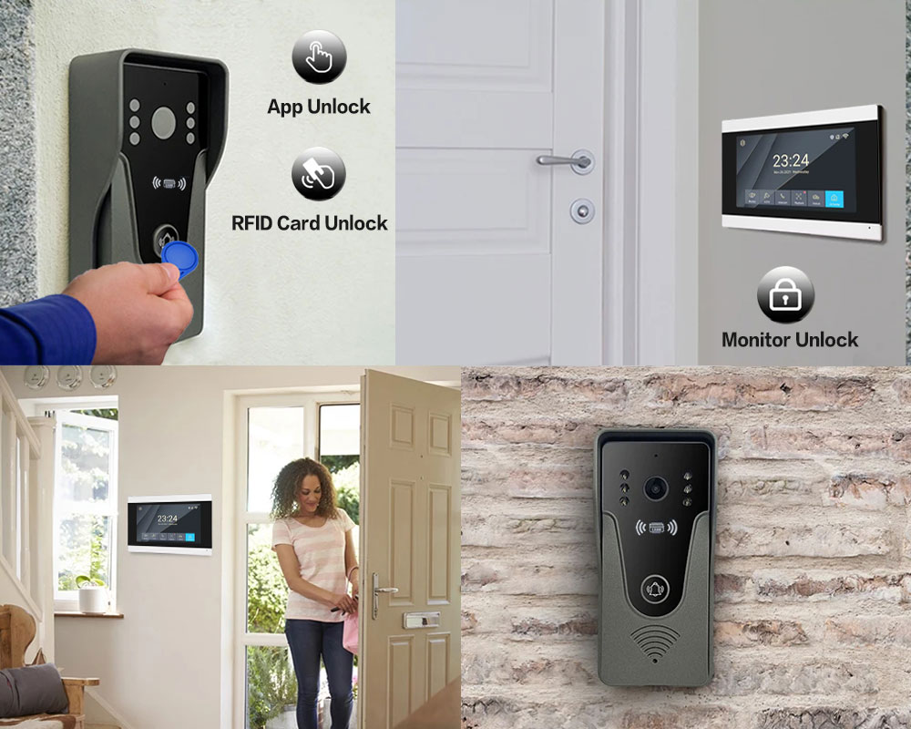 Tuya 1080P 7 Inch Color Touch  - Smart Home Video Doorphone Ezviz のレビューと価格