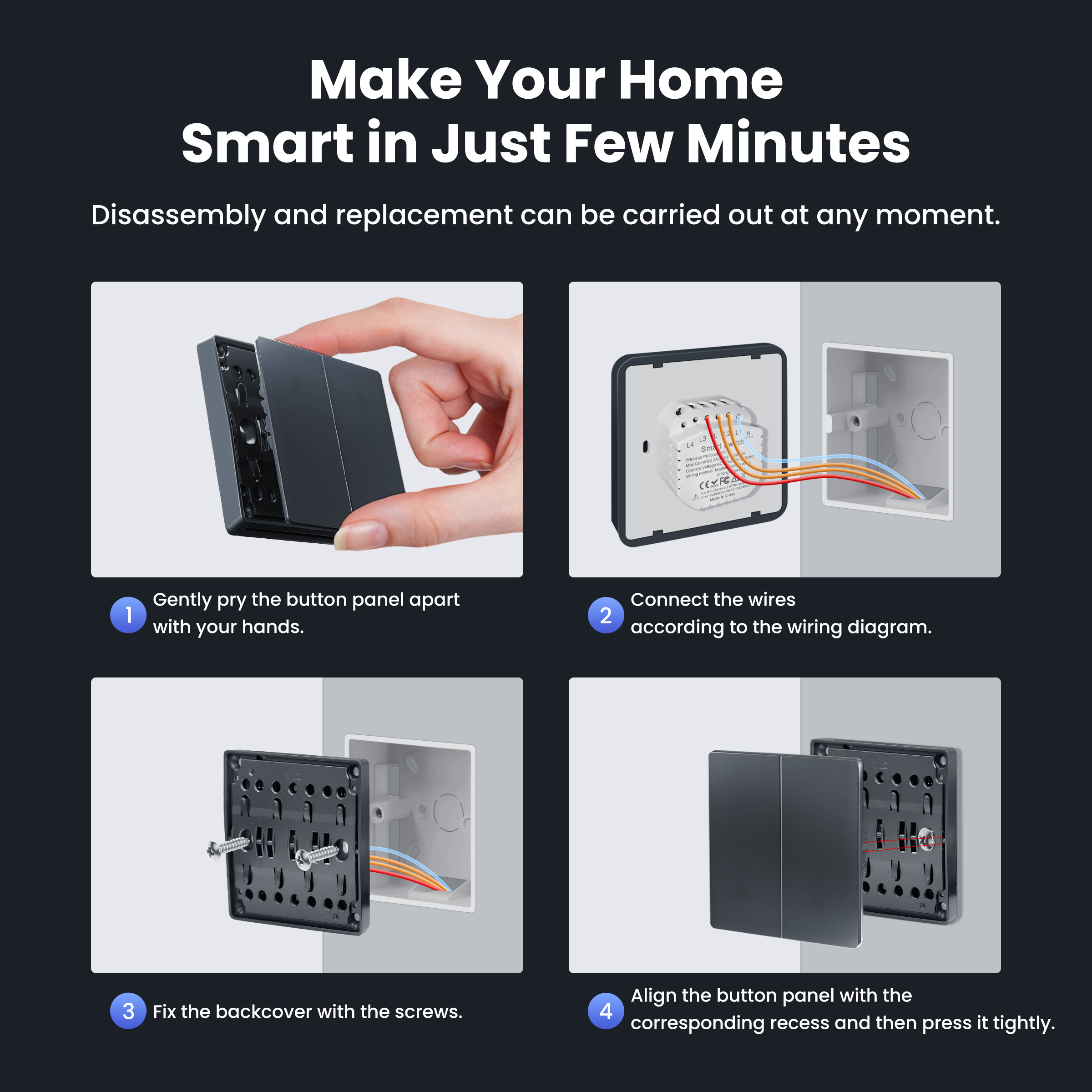 GIRIER Smart Light Switch WiFi - Smart Home Web のレビューと価格