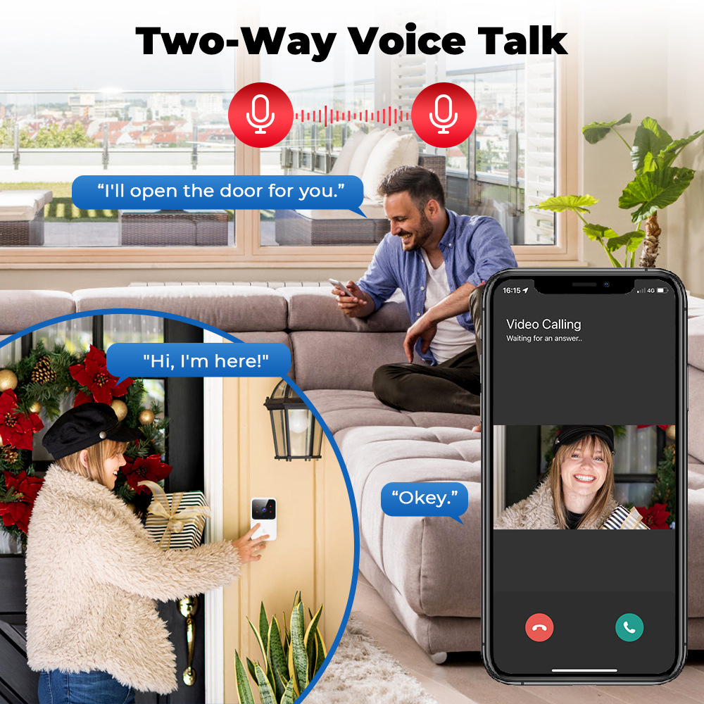 Tuya WiFi Video Doorbell Wirel - Smart Home Video Doorphone Ezviz のレビューと価格